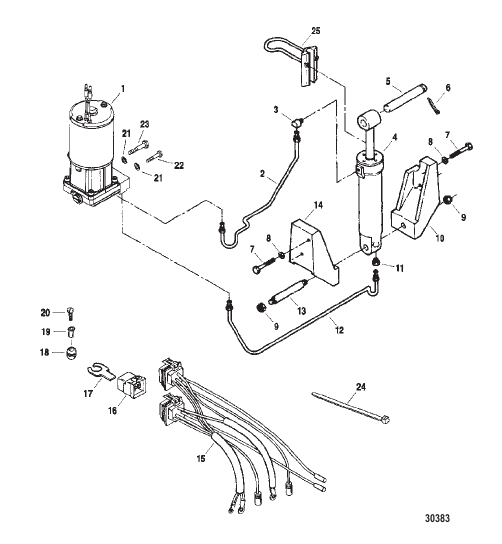 TRIM & TILT ASSEMBLY (832021A6)
