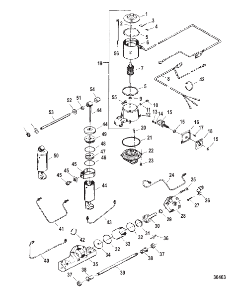 TRIM & TILT ASSEMBLY (F5H149 & F5H150)
