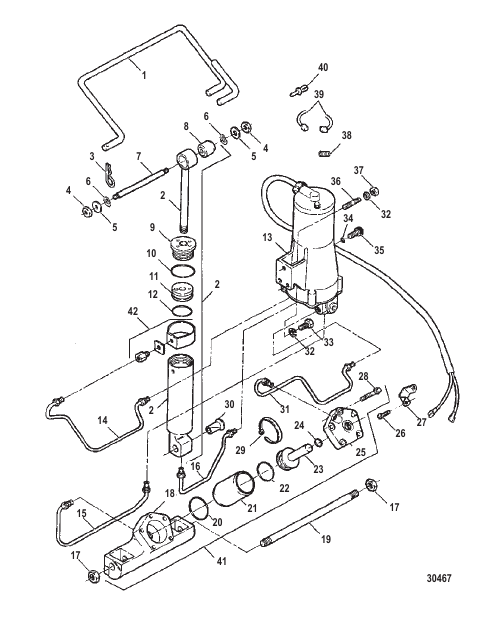 TRIM & TILT ASSEMBLY (F5H150-1)