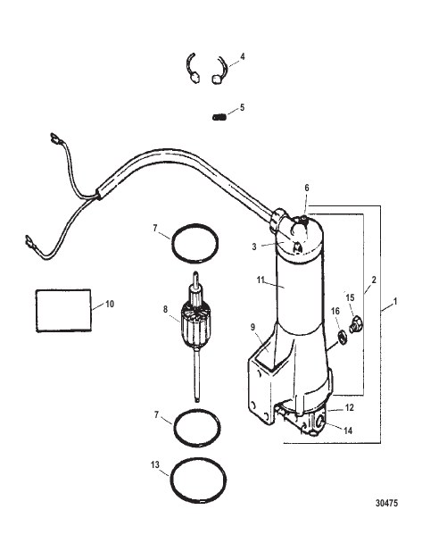 PUMP/MOTOR ASSEMBLY (F660541) (ID TAG # HYM-5001)