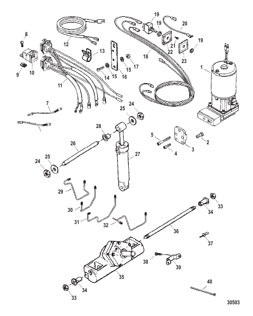 TRIM & TILT ASSEMBLY (853515A4)