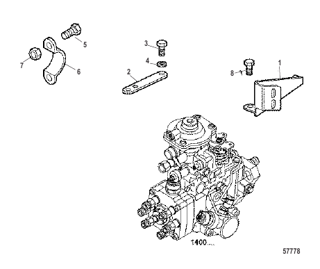 Injection Pump-Cable Brackets