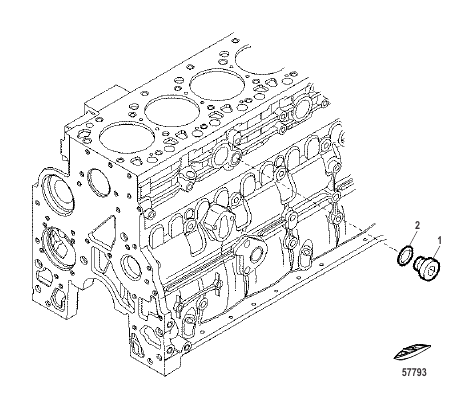 Cylinder block-Passage Plug