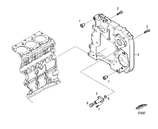Cylinder Block-Housing, Timing Gear