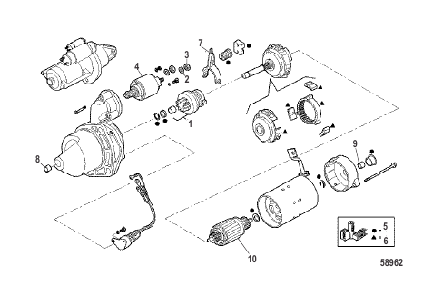 Starter Motor (8M0112312) Components