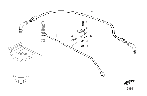 Fuel System-Fuel filter supply line