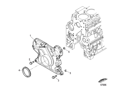 Cylinder Block-Front Cover