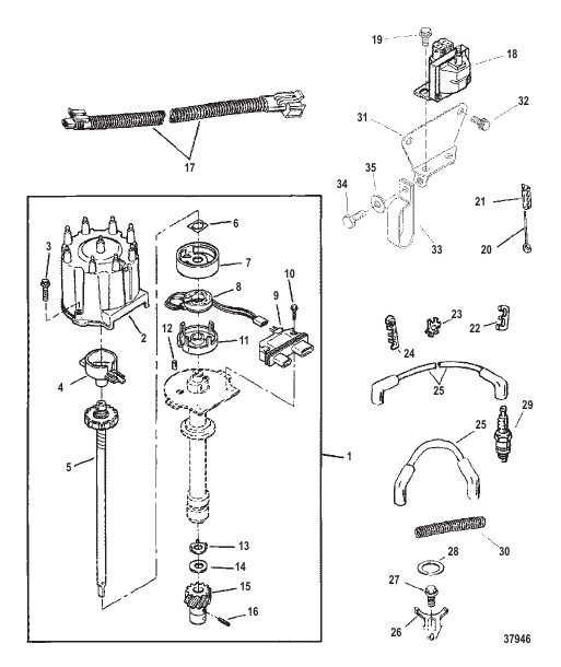 DISTRIBUTOR AND IGNITION COMPONENTS