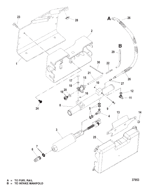 FUEL PUMP AND FUEL COOLER (S/N 0L002700 AND UP)