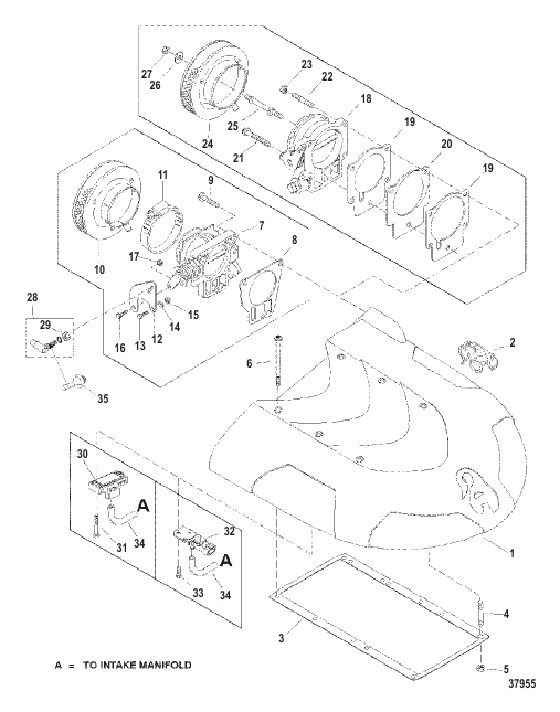 INTAKE PLENUM AND FLAME ARRESTOR