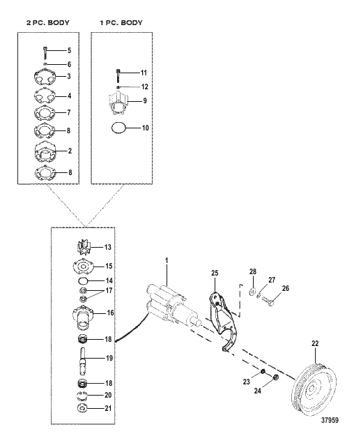 SEA WATER PUMP ASSEMBLY