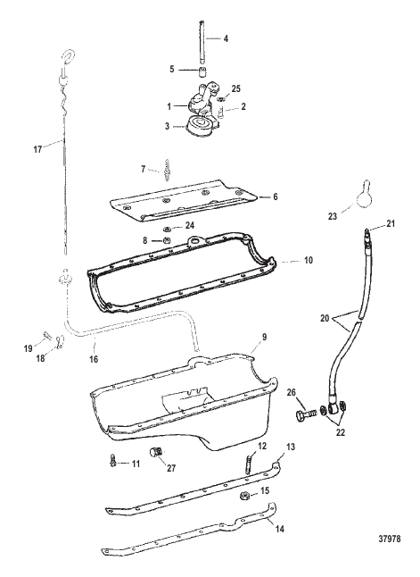 OIL PAN AND OIL PUMP