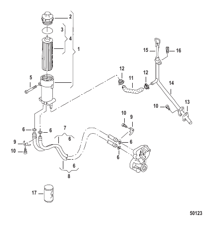 OIL FILTER AND BRACKET