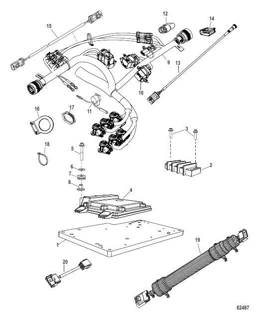 Harness and Bracket Assembly Single Engine