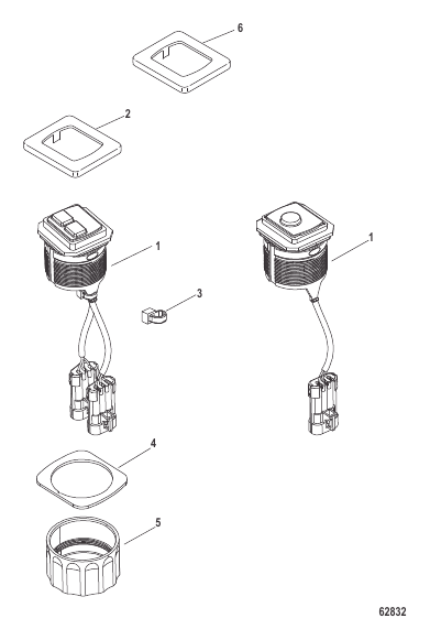 Start/Stop Switch Kit-Flush Mount