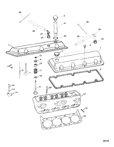 Cylinder Head and Rocker Cover