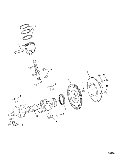 Crankshaft, Pistons and Connecting Rods