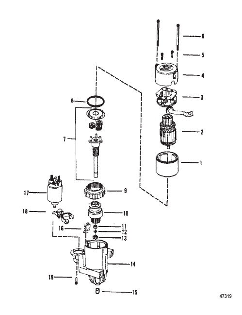 STARTER MOTOR (2 - 7/8" DIAMETER END CAP)
