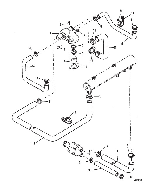 THERMOSTAT HOUSING (STANDARD COOLING)