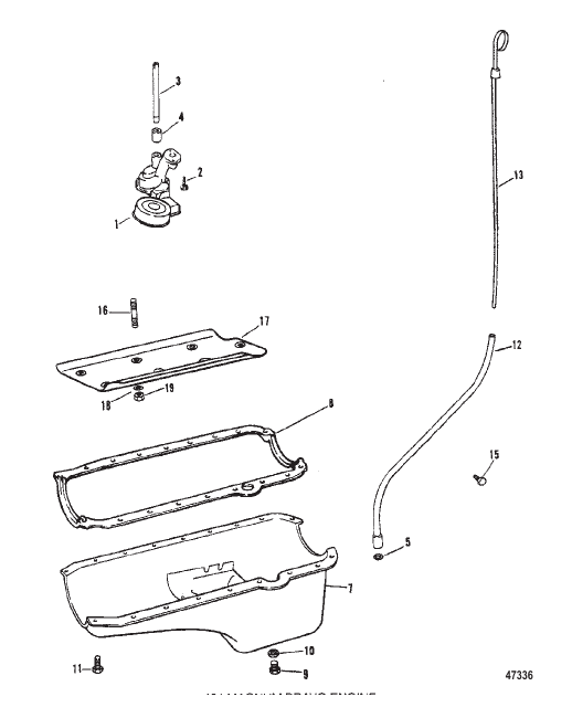 OIL PAN AND OIL PUMP