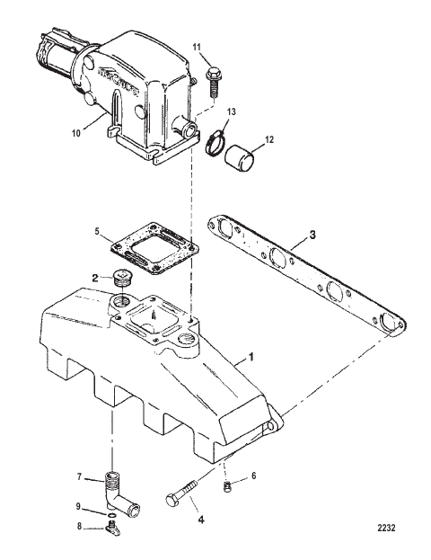 EXHAUST MANIFOLD AND EXHAUST ELBOW