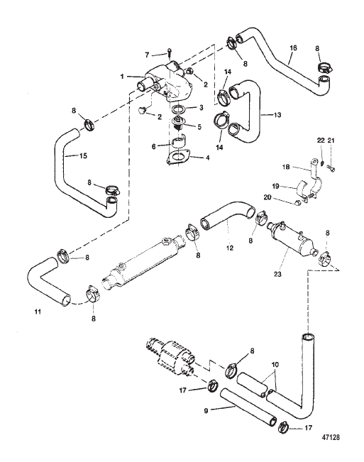 THERMOSTAT HOUSING (STANDARD COOLING)