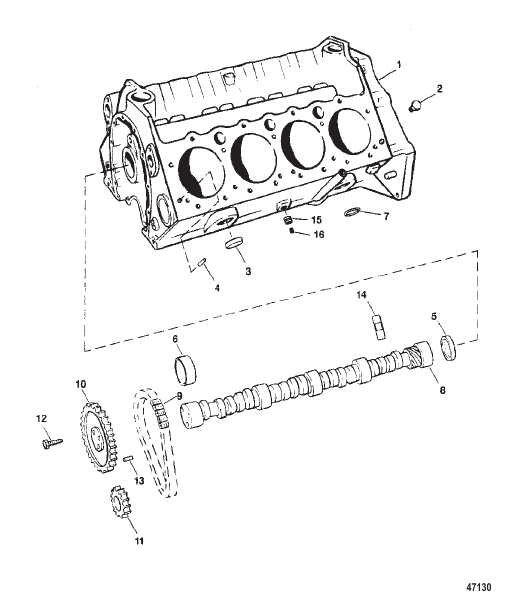 CYLINDER BLOCK AND CAMSHAFT
