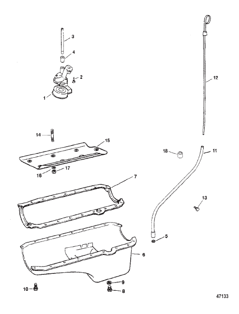 OIL PAN AND OIL PUMP