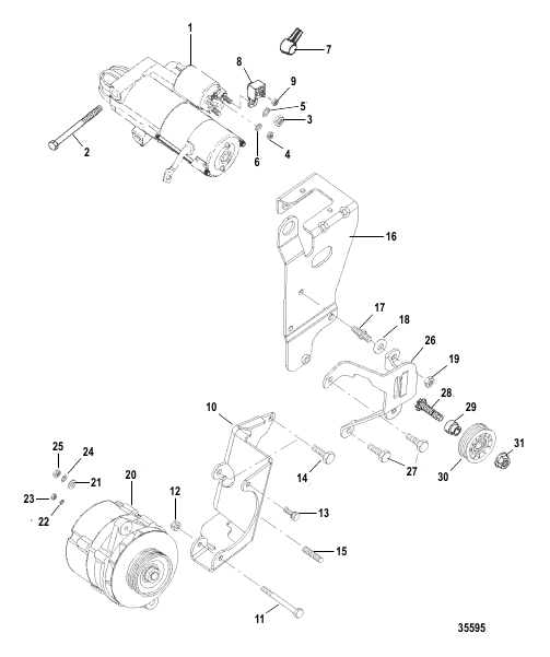 ALTERNATOR AND STARTER (MANDO)