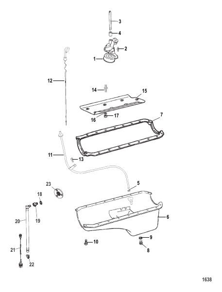 OIL PAN AND OIL PUMP