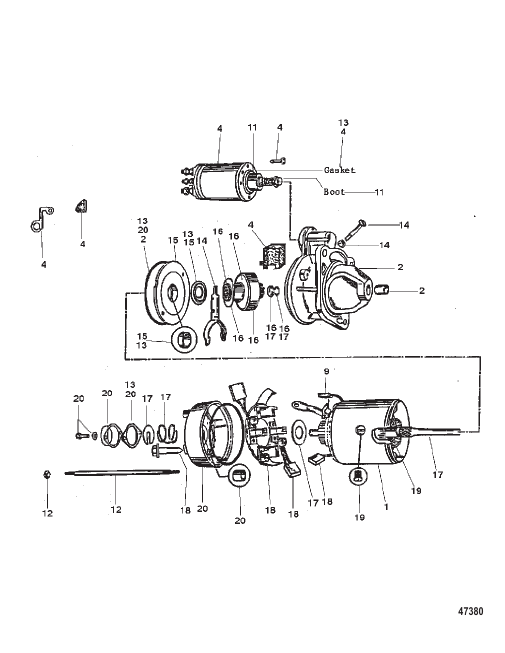 STARTER ASSEMBLY (50-808011A1)