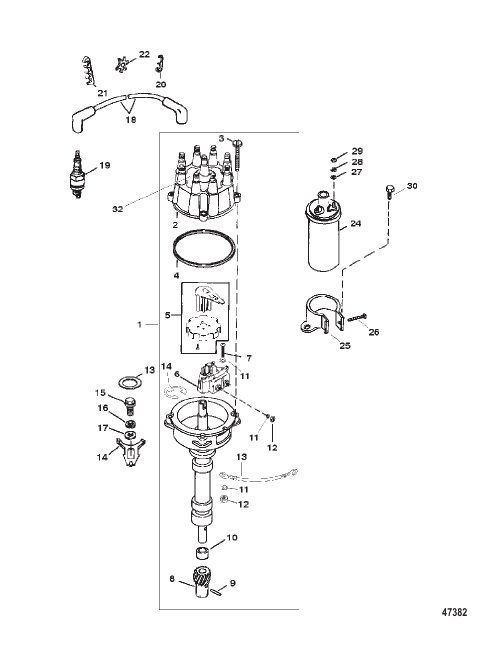DISTRIBUTOR AND IGNITION COMPONENTS