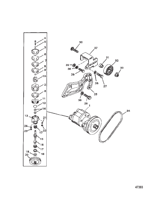 SEA WATER PUMP ASSEMBLY