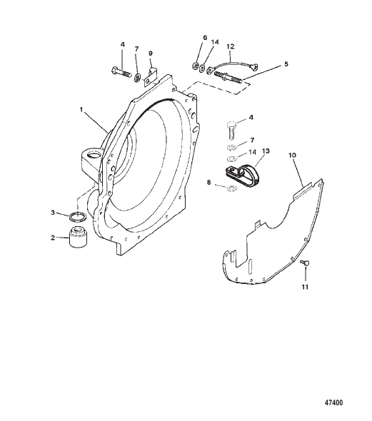 FLYWHEEL HOUSING (BRAVO PLUG-IN MODELS)