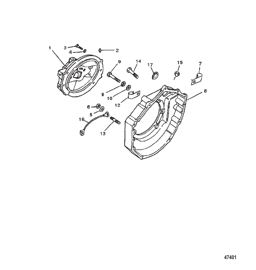 FLYWHEEL HOUSING (BRAVO DRIVESHAFT MODELS)
