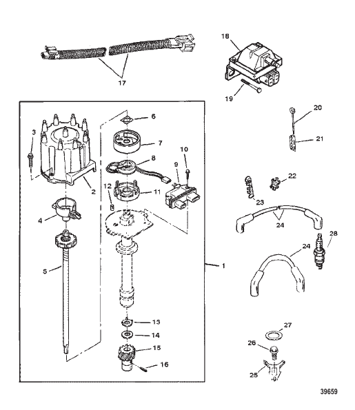 DISTRIBUTOR AND IGNITION COMPONENTS