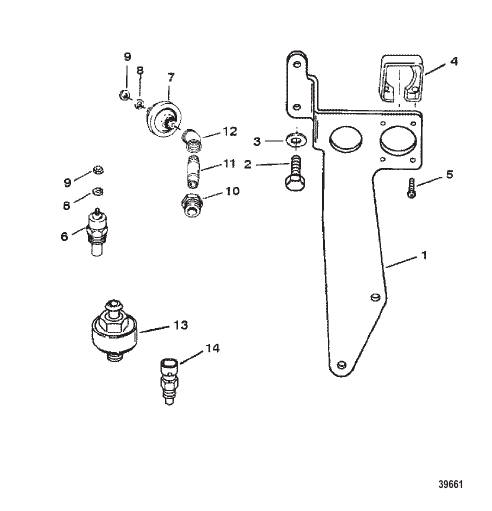 SENDERS AND HARNESS BRACKET