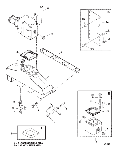 EXHAUST MANIFOLD AND EXHAUST ELBOW