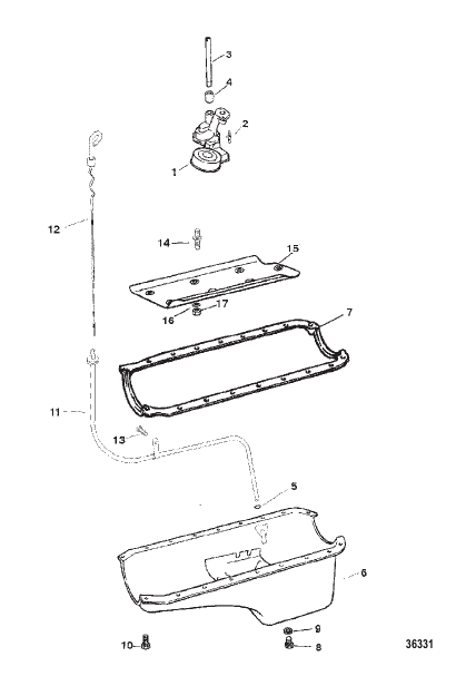 OIL PAN AND OIL PUMP