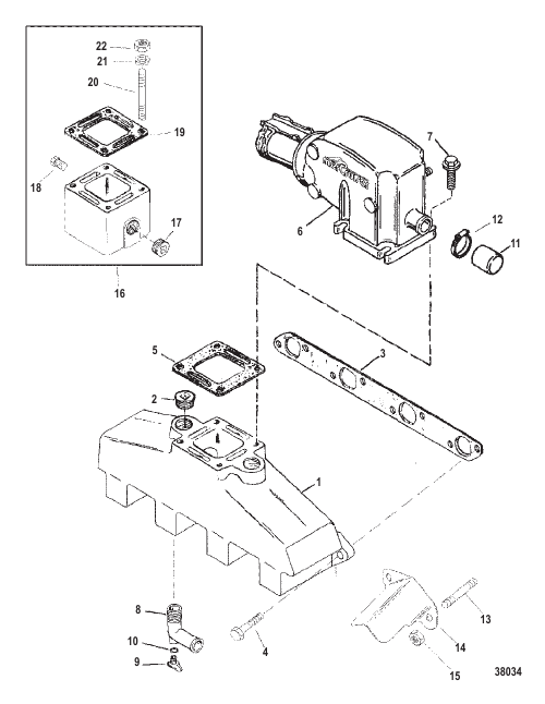 EXHAUST MANIFOLD AND EXHAUST ELBOW