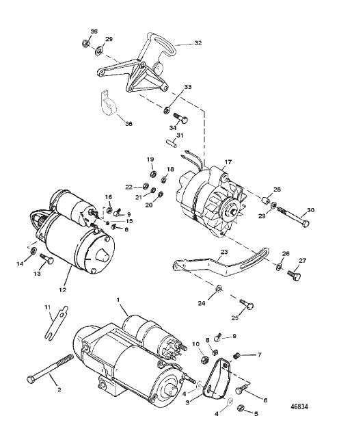 STARTER AND ALTERNATOR