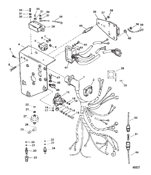 WIRING HARNESS AND ELECTRICAL COMPONENTS