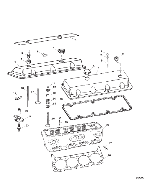 CYLINDER HEAD AND ROCKER COVER