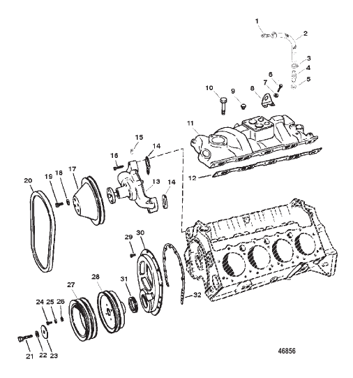 INTAKE MANIFOLD AND FRONT COVER