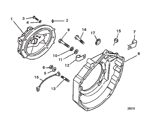 Flywheel Housing (Bravo Driveshaft Models)