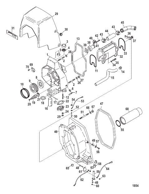 Gimbal Housing (Integrated Transom)