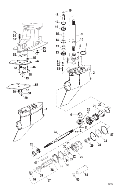 Gear Housing (Bravo One XR Sportmaster)