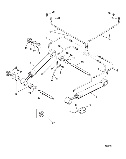 Trim Cylinders And Hydraulic Hoses