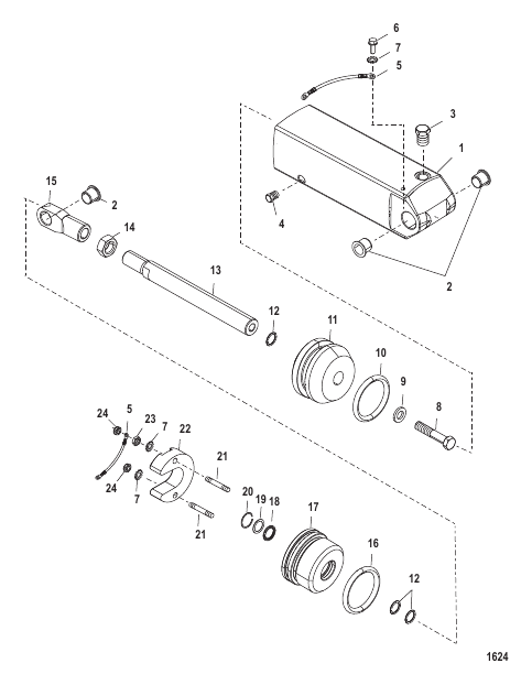 Steering Cylinder (Integrated Transom)