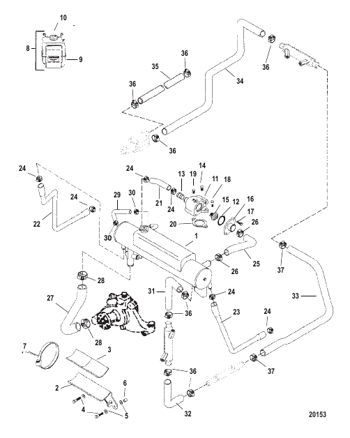 CLOSED COOLING SYSTEM (8.2L MPI)